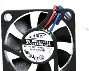 ADDA 40x10mm AD0412MB-G76 12V 0.08A 3 Wires 3 Pin Cooling fan 4CM Cooler