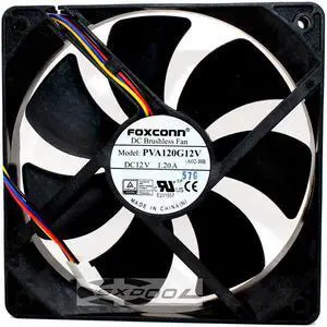 Foxconn PVA120G12V DC12V 1.2A 12cm 12025 large air volume cooling fan 6000RPM