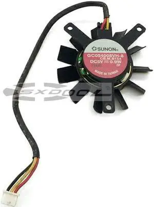 SUNON GC054008VH-8 5V, 27mm x 35mm x 35mm pitch, 37mm diameter graphics card small fan
