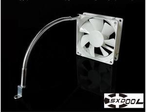 NEW Multi-directional, hose, cooling bracket, video card, motherboard, north and south bridge, M2 hard drive, memory, chassis fan cooling bracket (for fan thickness 20mm-25mm) Blue