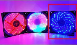 90mm 4 Pin PWM Fan 92mm Computer Case Fan Silent 9CM CPU Cooling Fan Quiet PC Cooler Fan RGB Fan DC 12V Adjust Fan Speed Blue