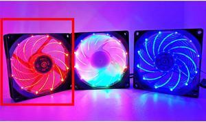 90mm 4 Pin PWM Fan 92mm Computer Case Fan Silent 9CM CPU Cooling Fan Quiet PC Cooler Fan RGB Fan DC 12V Adjust Fan Speed Red
