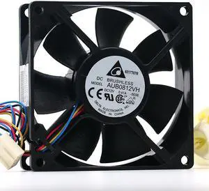 NEW Delta AUB0812VH 12V 0.41A 8cm 8025 PWM four-speed high-volume cooling fan