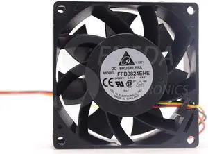 Radiator fan Delta FFB0824EHE 24V 0.75A 5700RPM 80.16CFM 80*80*38mm 3-pin