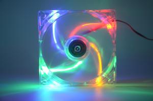 12CM case cooler 120mm LED multi color 12V 4Pin 120x25mm Computer PC Host CPU Cooling Fan led light fan