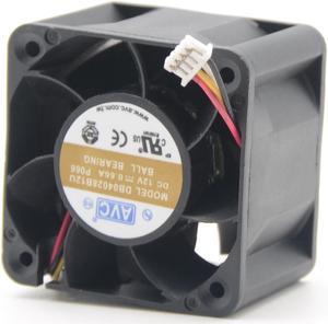 4CM  original AVC 40x40x28mm double ball bearing 12V 0.66A DB04028B12U  23.8CFM Ultra speed cooling fan 4-WIRE PWM server fan large wind speed regulating fan