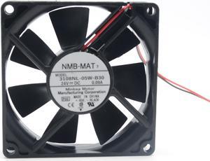NMB 3108NL-05W-B30 8020 8CM 24V 80*80*20 mm 0.09A dual ball bearing cooling fan
