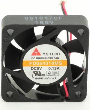 New 4CM FD054010MS 4010  DC 5V 0.13A 2 line silent fan for Y.S TECH  computer notebook cooling fan 40*10mm cooler