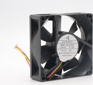 melco MMF-08D24ES RP1 for Mitsubishi A740 inverter fan CA1639H01 8025 80mm 8cm 24V 0.16A cooling fan cooler