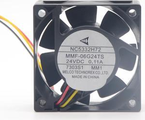Mitsubishi Converter fan NC5332H72 Melco MMF-06G24TS-MM1 24V 0.11A ABB Fan PLC cooling fan
