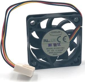 NEW Original Everflow R124010SU DC12V 0.18A 40mm 4CM 4010 4Pin PWM 8000RPM Quiet case cooling fan ITX ATOM