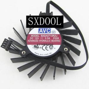 AVC BASA0710R2U frameless 12V 0.5A 4 Wires 4 Pins VGA Fan graphics card cooler
