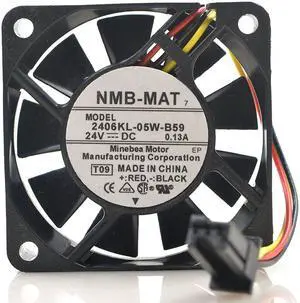 Original NMB 2406KL-05W-B59 6015 24V 0.13A 6CM CNC FANUC fan