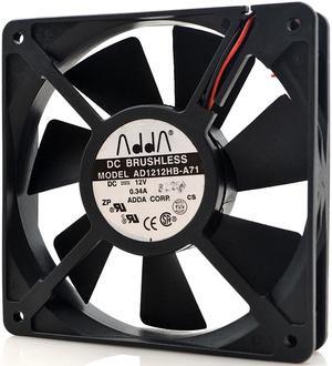 12cm ADDA AD1212HB-A71 120*120*25mm DC 12V 0.34A 2wire case cooling fan