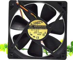 Original ADDA AD1212HB-A71GL  DC12V 0.37A 12CM 12025 case cooling fan