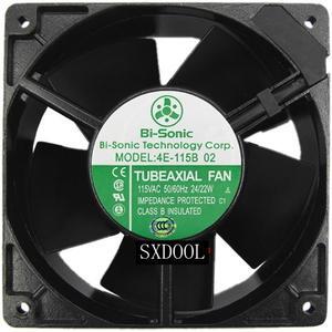 New Bi-Sonic 4E-115B 12cm 12038  120*120*38mm AC115V 24/22W 2650/3000RPM all metal cooling fan