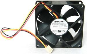 Foxconn PVA080G12Q -F03-AE 12V 0.65A 8CM 8025  Large Air Volume Hydraulic Bearing Cooling Fan 3-wire 3-pin