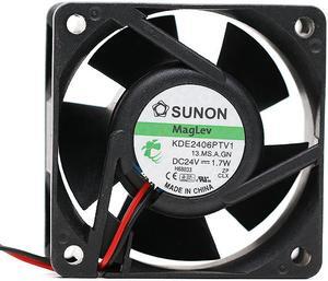 Sunon KDE2406PTV1.MS.A.GN 60*60*25 mm DC 24V 0.079A 1.9W server inverter cooling fan