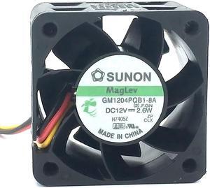 New original Sunon GM1204PQB1-8A 12V 2.6W 4CM 4028 1U2U Server  High Speed Silent Cooling Fan