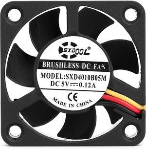 NEW 4CM Ultrathin cooling fan 40x40x10mm 4010 DC 5V 0.12A 3-pin SXDOOL High speed ultra quiet Double Ball Bearing cooler