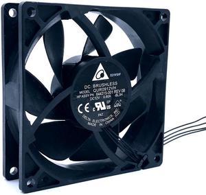 NEW DELTA QUR0912VH 9CM 92mm 92*92*25mm 12V 0.60A 4 lines pwm large air volume computer CPU radiator fan Mini water cooling fan