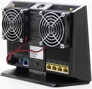 DIY Router cooling fan 70mm DC 5V USB Power Ultra Silent Dissipate Temperature Control For RT-AC68U EX6200 AC15 AC68U