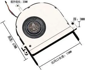 Delta DELTA NC55C01-17E01 5V 0.50S ASUS Linglong B9440 Heat Dissipating Fan