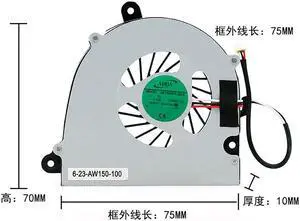 ADDA AB75005HX-GE3 5V 0.40A 6-23-AW 150-100 notebook turbine cooling fan
