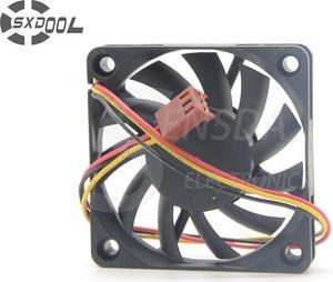 SXDOOL R126010BU 6010 6CM double ball 12V 0.35A fan CPU cooler winds of 60 * 60 * 10mm cooler