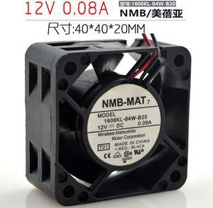 Original NMB Fan 4CM 4020 12V 0.08A 1608KL-04W-B20 Two-wire Mute Fan