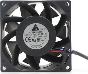Delta FFB0812EHE-F00 DC 12V 1.35A 8CM 8038 fan with large air volume cooling fan 5700RPM