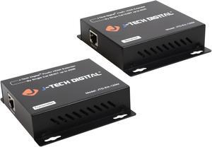 J-Tech Digital ProAV HDMI Extender Over Single Cat5e/6 Cable TCP/IP 1080p IR Remote - Up to 400' [JTD-EX-120M]