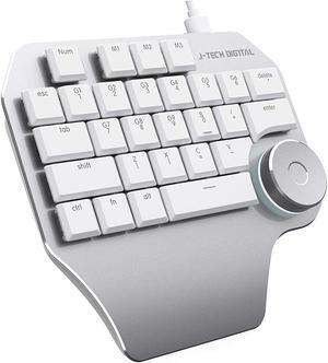 J-Tech Digital Mechanical Designer Keyboard (K610) (White Keyboard)