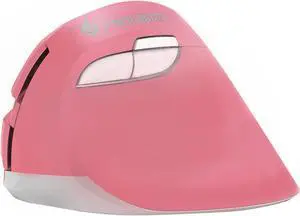 J-Tech Digital Wireless Ergonomic Vertical Mouse with Nano Transceiver, 3 DPI, Windows Mac, Pink [V628M-2.4GP]