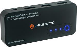 J-Tech Digital JTECH-8KSW01 2x1 HDMI 2.1 Switch