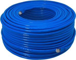 J-Tech Digital Cat 6A Ethernet Cable 300Ft. High Speed SF/UTP Solid Pure Copper 23AWG, RJ45 LAN Cable for Router Modem PC Gaming Audio/Video Transmission (JTECH-CAT6ASF-300)
