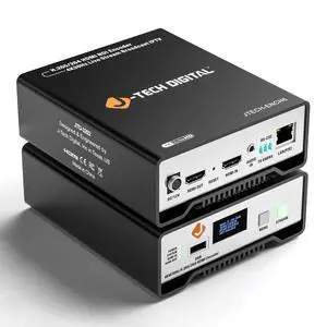 J-Tech Digital HDMI Encoder with NDI 4K 30Hz H.264 H.265 Livestream Encoder with Audio Embed and PoE, Supports UDP, HTTP, RTSP, RTMP, ONVIF, NDI HX2 [JTECH-ENCH6]