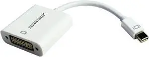 J-Tech Digital JTDMINIDVI High Quality Mini Display Port to DVI Adapter Female Cable for MacBook/MacBook Pro/iMac/MacBook Air