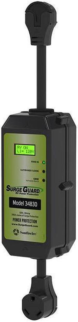 Portable Surge Guard with LCD Display, 30 Amp