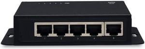 4 Port Fast Ethernet PoE/POE+ With 1 Port Uplink, 802.3af/at Compliant 60W POE Budget, Sturdy Metal Desktop, Traffic Optimization, Fanless, Plug and Play, Designed for AP & IP Camera (PE6105)