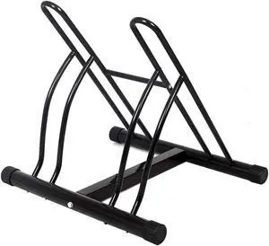 Costway Two Bicycle Bike Stand Racor Garage Floor Storage Organizer Cycling Rack Costway Two Bicycle Bike Stand Racor Garage Floor Storage Organizer Cycling Rack