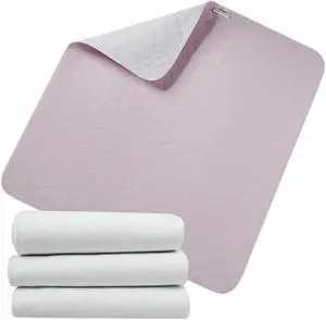 Costway 4pcs Washable Underpads Reusable Bed Pads Waterproof Incontinence 34'' x 36''