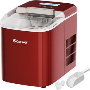 Costway Stainless Steel Ice Maker Machine Countertop 48Lbs/24H Self-Clean  with LCD Display