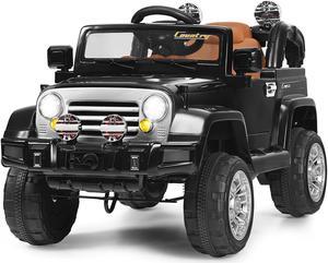 12V MP3 Kids Ride On Truck Car RC Remote Control with LED Lights Music Toys New