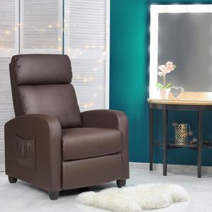 Recliner Massage Chair, Ergonomic Adjustable Single Sofa with Padded Seat