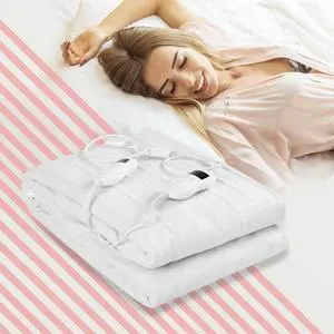Electric Heated Mattress Pad Safe King 8 Temperature 10h Timer