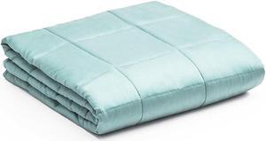Costway 15lbs Premium Cooling Heavy Weighted Blanket Soft Fabric Breathable 48'' x 72''