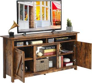 Costway 60''Industrial TV Stand Entertainment Console Center w/ Shelve & Cabinet