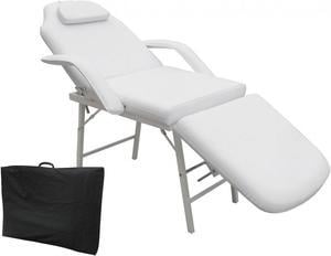Costway Tattoo Parlor Spa Salon Facial Bed Beauty Massage Portable White