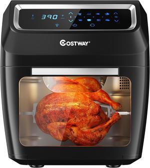 Costway 1700W Electric Air Fryer Oven 8-In-1 Rotisserie Dehydrator w/Accessories